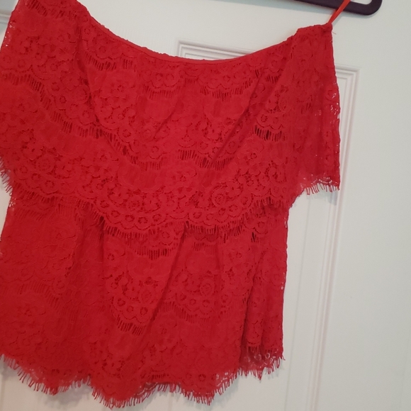 Monteau Lace Strapless Crop NWOT - Picture 4 of 4